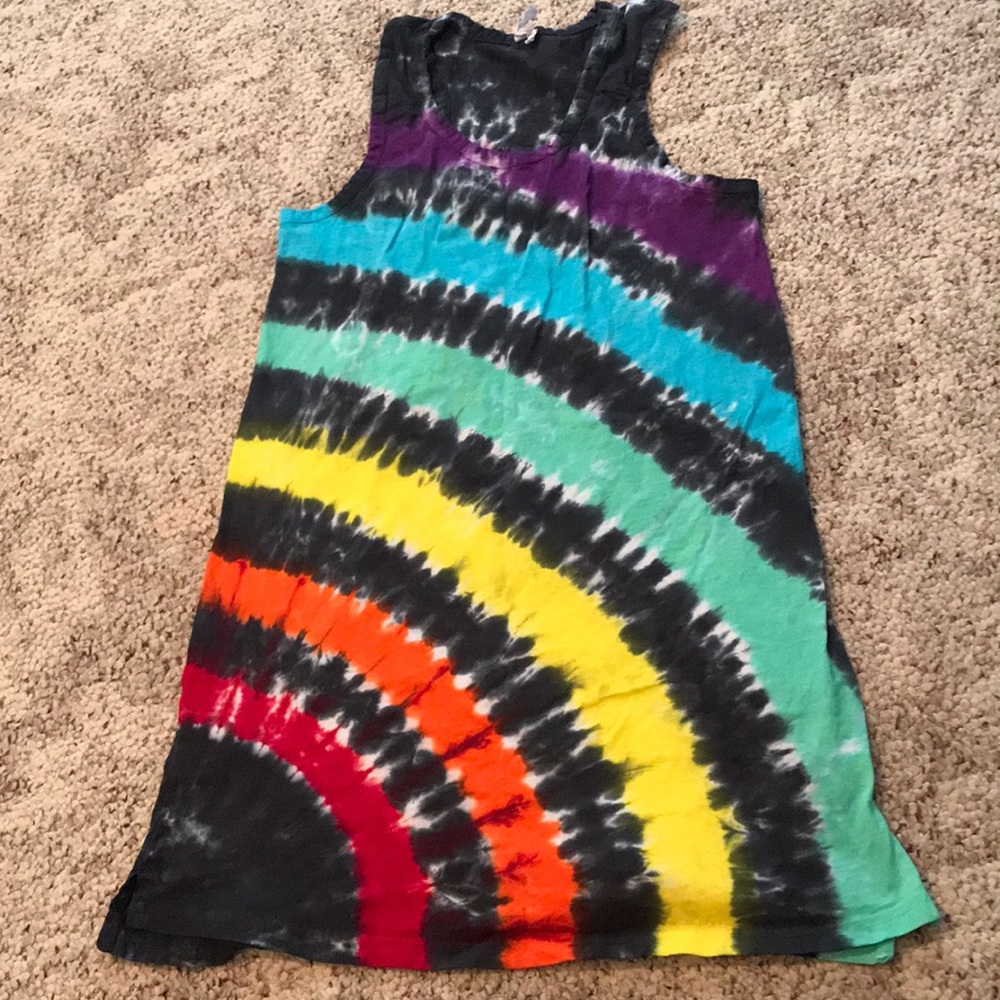 Tie dyed tank dress